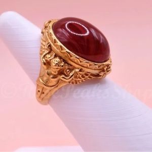 Gilded age gold-tone ring , special edition Elizabeth tylor for Avon .